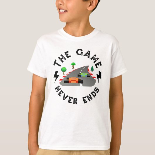 ゲームは終わらない Tシャツ (正面)