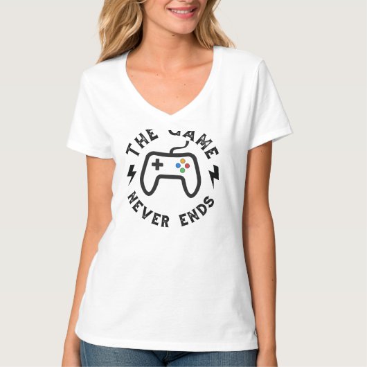 ゲームは終わらない Tシャツ (正面)