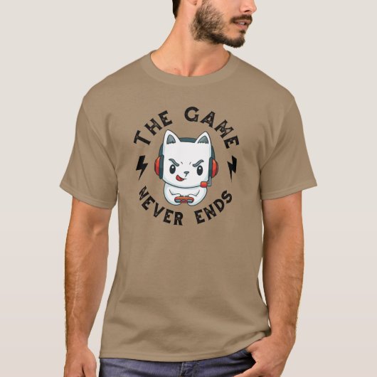 ゲームは終わらない Tシャツ (正面)