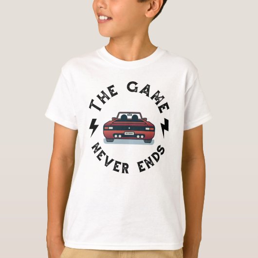 ゲームは終わらない Tシャツ (正面)