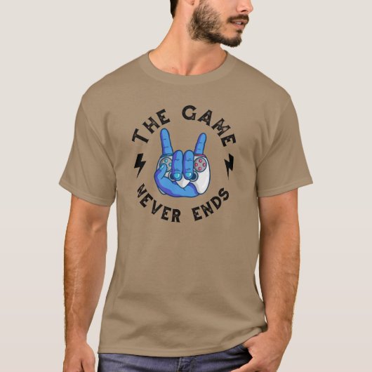 ゲームは終わらない Tシャツ (正面)