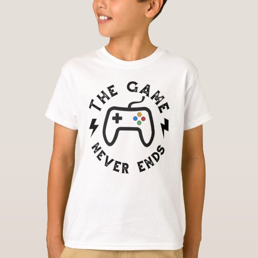 ゲームは終わらない Tシャツ (正面)