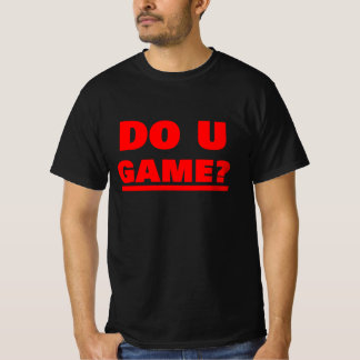 ゲームは？レッド Tシャツ