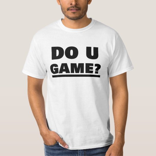 ゲームは? Tシャツ (正面)