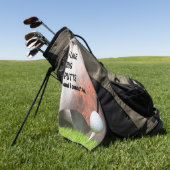 ゲームへのチケット素晴らし ゴルフタオル (グリーン)