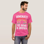 ゲームまたは溺れた水球を支配する Tシャツ (正面フル)