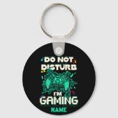 ゲームやビデオゲームを邪魔しないおもしろい キーホルダー (裏面)