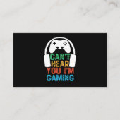 ゲームをしているのが聞こえない 名刺 (正面)