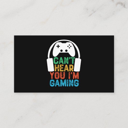 ゲームをしているのが聞こえない 名刺 (正面)