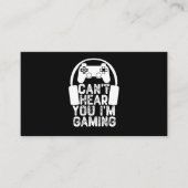 ゲームをしているのが聞こえない 名刺 (正面)