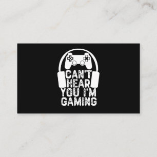 ゲームをしているのが聞こえない 名刺