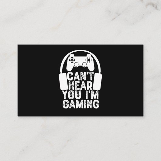 ゲームをしているのが聞こえない 名刺 (正面)