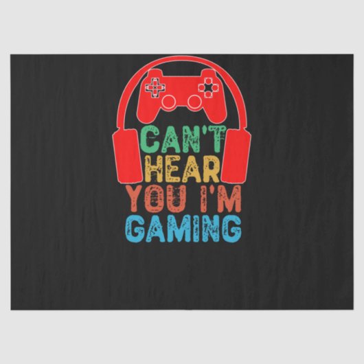 ゲームをしているのが聞こえない 薄葉紙 (正面)