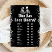 ゲームをしてきたゴシック様式のハロウィーンのスケルトン 招待状