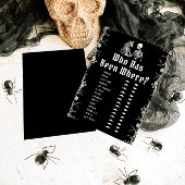 ゲームをしてきたゴシック様式のハロウィーンのスケルトン 招待状