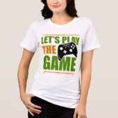 ゲームをしよう トライブレンドTシャツ (正面)