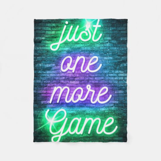 ゲームをもう一度ゲームする フリースブランケット (正面)