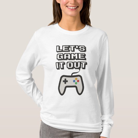 ゲームをやってみよう Tシャツ (正面)