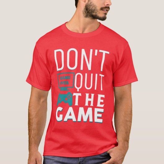 ゲームをやめないで少年 Tシャツ (正面)