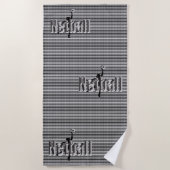 ゲームをネットボール、ビーチタオル ビーチタオル (正面)