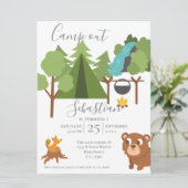 ゲームをバックにパーティーをキャンプアウト 招待状 (スタンド正面)