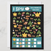 ゲームをバックにパーティーをキャンプアウト 招待状 (裏面)