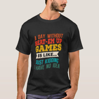 ゲームをビートでゲームゲームをおもしろい楽しむ Tシャツ