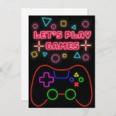 ゲームをプレイしよう 招待状 (正面/裏面)