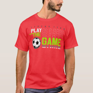 ゲームをプレイ スポーツ タイポグラフィー グラフィック ヴィンテージ Tシャツ