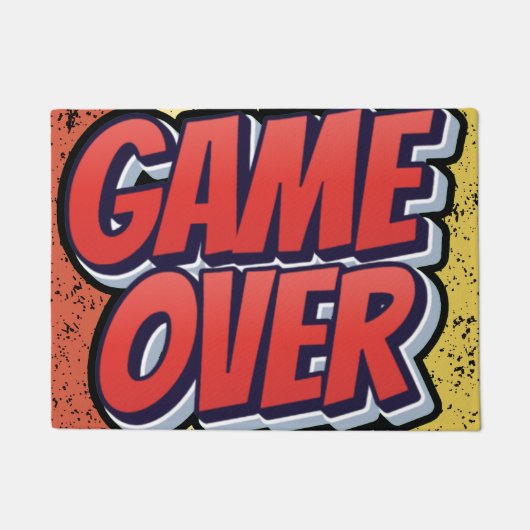 ゲームをモチーフにしたデザイン。 ドアマット (正面)