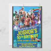 ゲームをモチーフにした招待状 招待状 (正面)