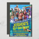 ゲームをモチーフにした招待状 招待状 (正面/裏面)