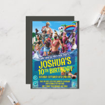 ゲームをモチーフにした招待状