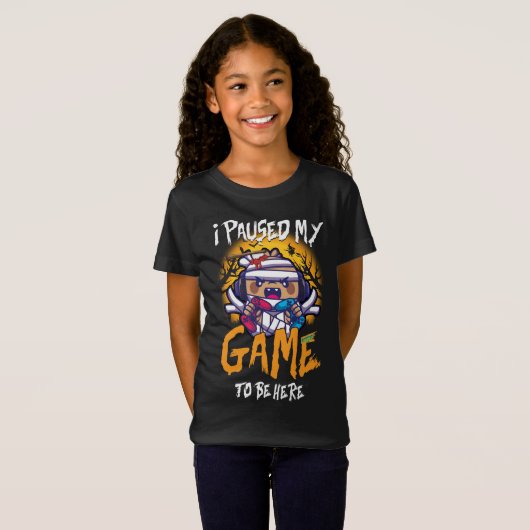 ゲームを一時停止したゲームのユーモアのジョーク Tシャツ (正面フル)