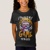 ゲームを一時停止したゲームのユーモアのジョーク Tシャツ (正面)