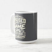 ゲームを一時停止した名言 コーヒーマグカップ (正面左)