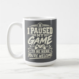 ゲームを一時停止した名言 コーヒーマグカップ