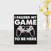 ゲームを一時停止してここに来ました ゲーマー 誕生日ギフト G カード (黄色い花)