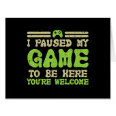 ゲームを一時停止してビデオおもしろいゲーマー (正面横)