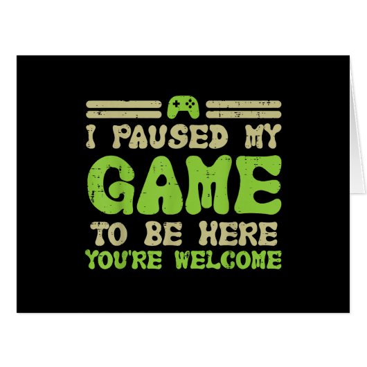 ゲームを一時停止してビデオおもしろいゲーマー (正面横)