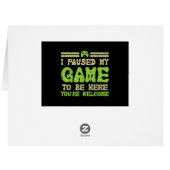 ゲームを一時停止してビデオおもしろいゲーマー (裏面横)