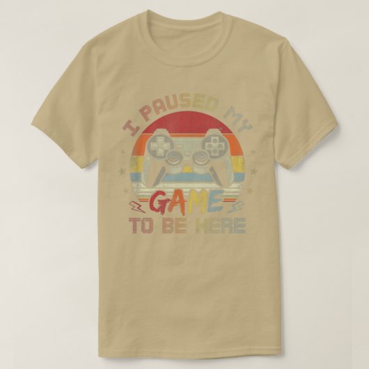 ゲームを一時停止してビデオゲームS Tシャツ (デザイン正面)