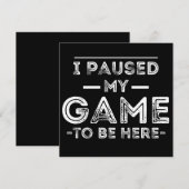 ゲームを一時停止して、ここにグラフィック皮肉なおもしろい セーブザデート (正面/裏面)