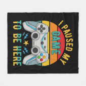 ゲームを一時停止しました フリースブランケット (正面(横))