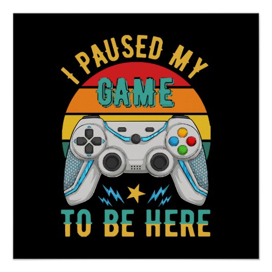 ゲームを一時停止しました ポスター (正面)