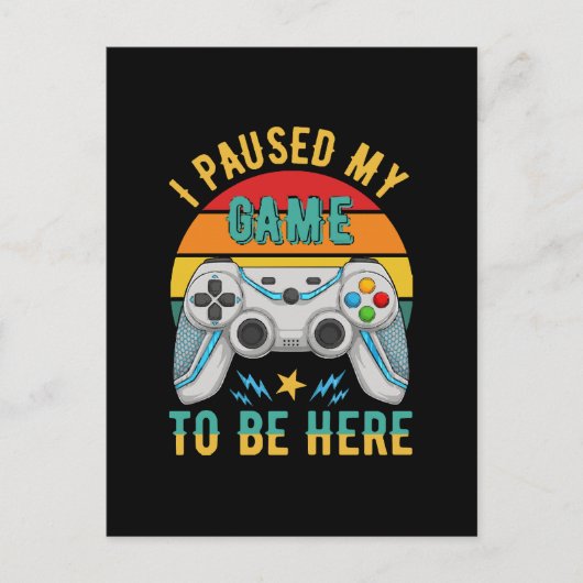 ゲームを一時停止しました ポストカード (正面)