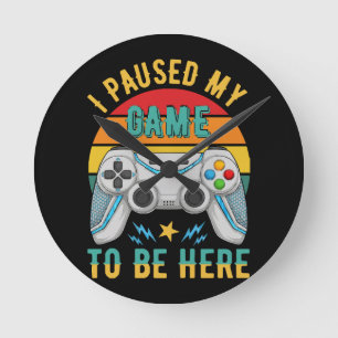 ゲームを一時停止しました ラウンド壁時計