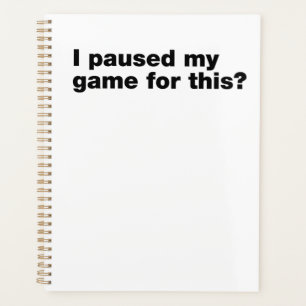 ゲームを中断した? プランナー手帳