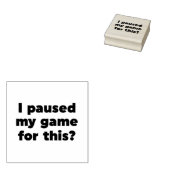 ゲームを中断した？ ラバースタンプ (押印)