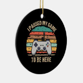 ゲームを中断してここに来た セラミックオーナメント (右)